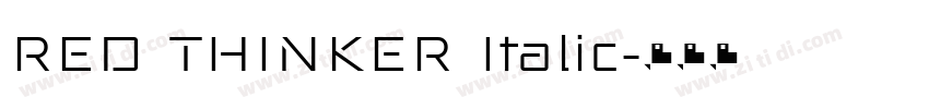 RED THINKER Italic字体转换 RED THINKER Italic字体转换